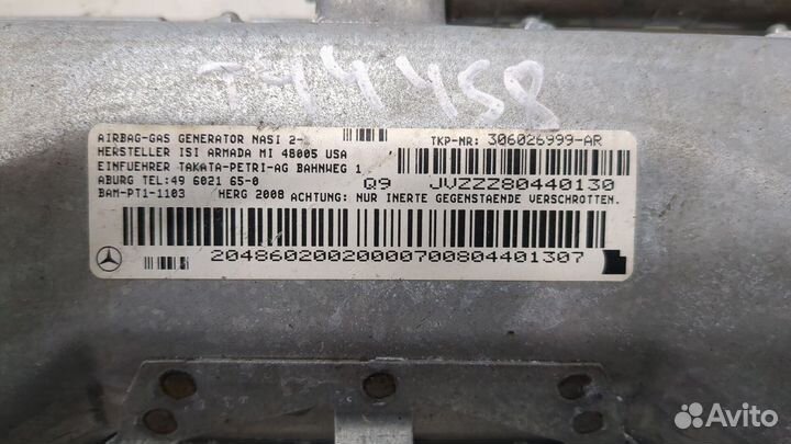 Airbag пассажира Mercedes C W204, 2008