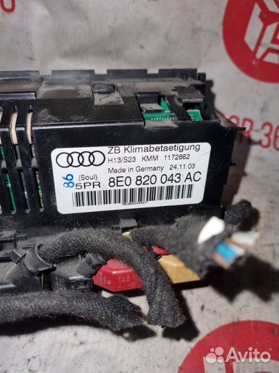 Блок управления климат-контролем Audi A4 B6 AMB