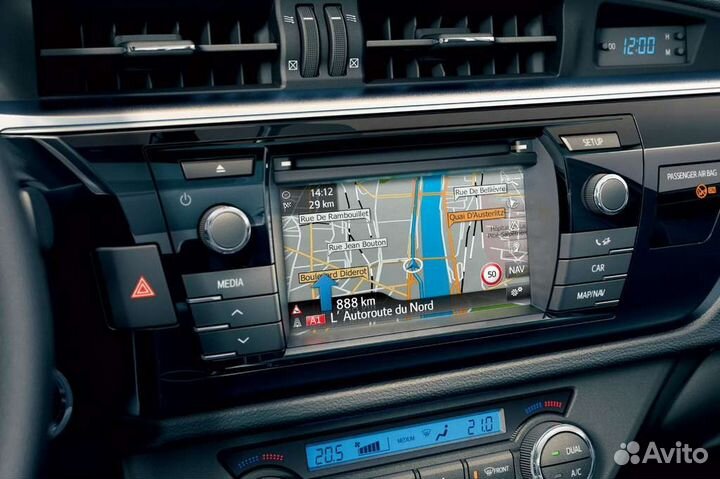 Оригинальная переходная рамка 2din corolla