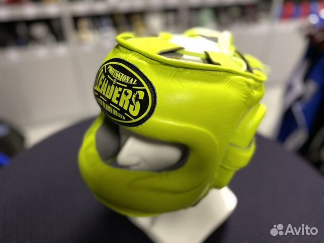 Шлем боксерский leaders LS с бампером зеленый объявление продам