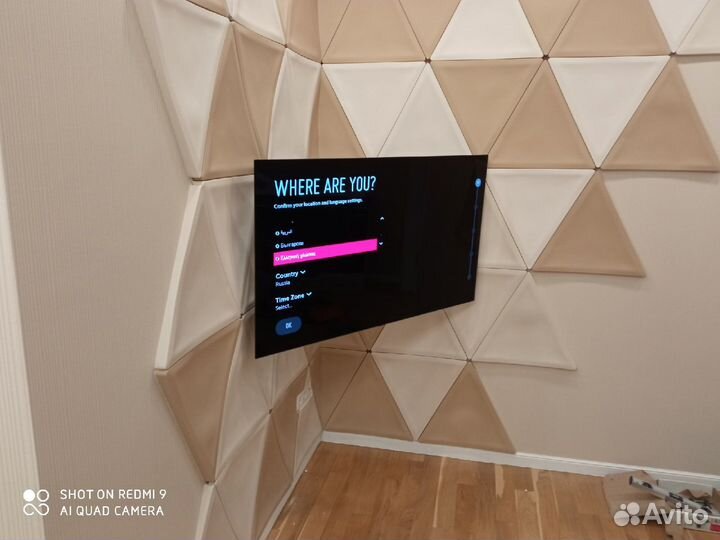 Подвес Монтаж Телевизора на Стену