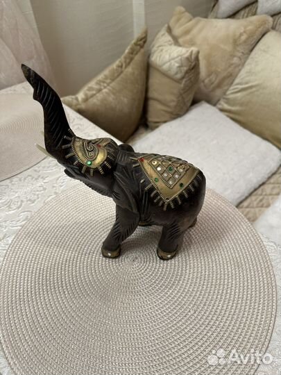 Слон статуэтка дерево 26 см