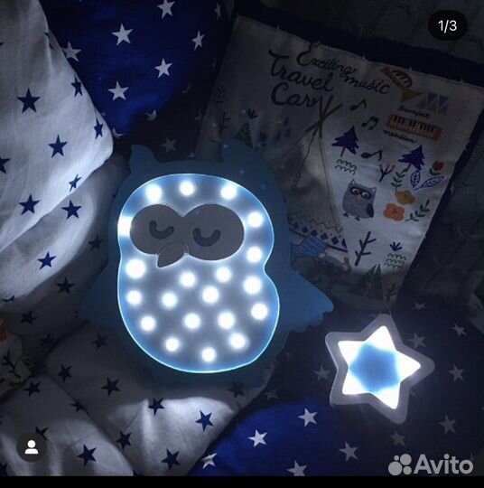 Ночник детский Сова и Зайка