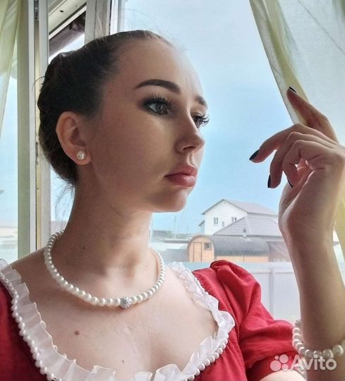 Набор бижутерии под жемчуг