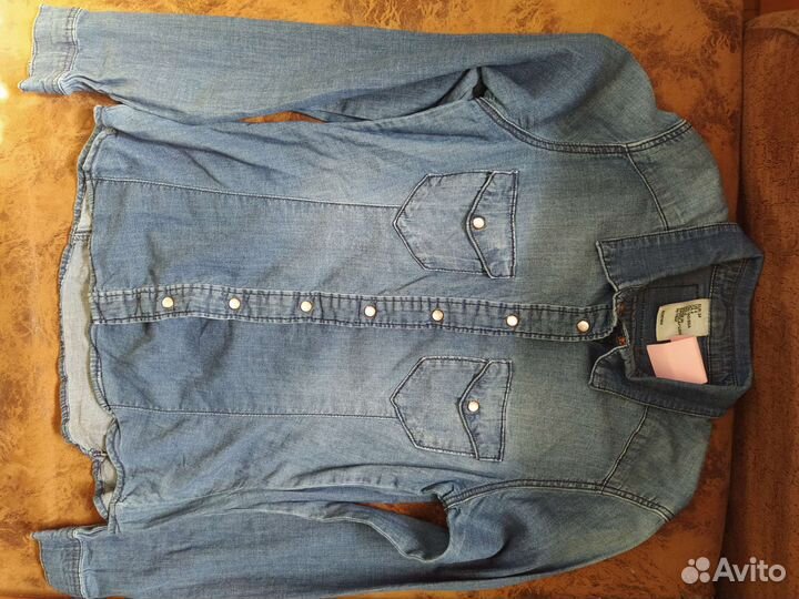 Джинсовая рубашка для девочки