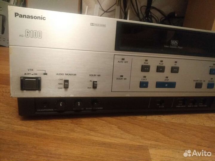 Видеомагнитофон профессиональный panasonic ag-6100