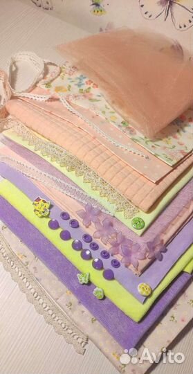 Набор ткани на одежду для кукол