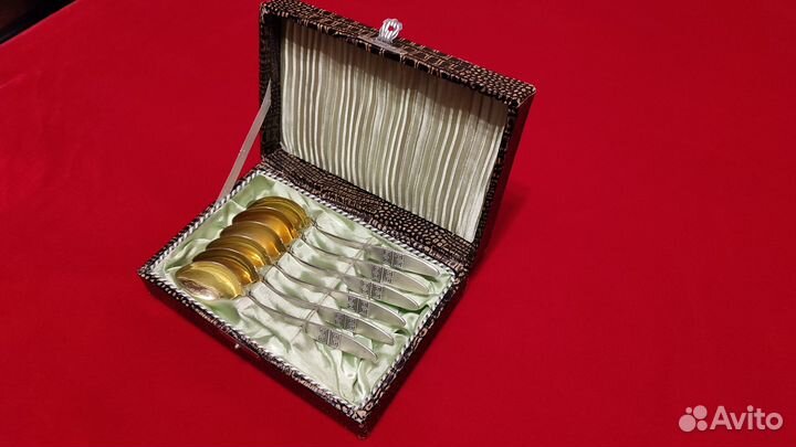 Набор чайных ложек СССР 1972г. Серебро 916 пробы