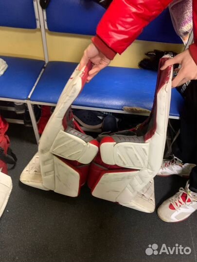 Вратарские щитки warrior r/g 4