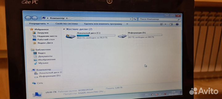Нетбук Asus eee pc