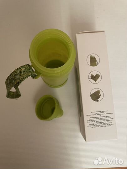 Спортивная бутылка для воды 0,5 л силиконовая