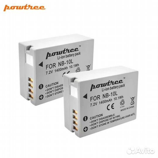 Зарядное устройство с 2 аккумуляторами canon nb-10