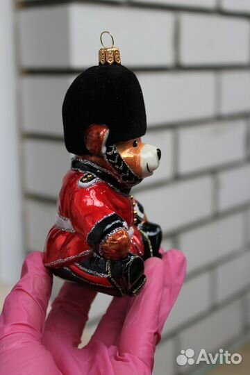 Набор елочных игрушек Irena Мишка, барабан и корон