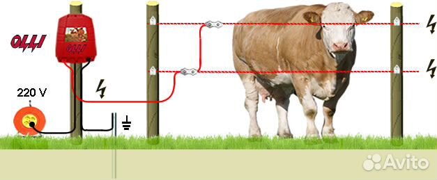 Электропастух для животных электроизгородь