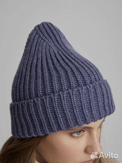 Шапка-бини крупной вязки aim clo
