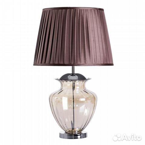 Светильник настольный металлический и текстильный