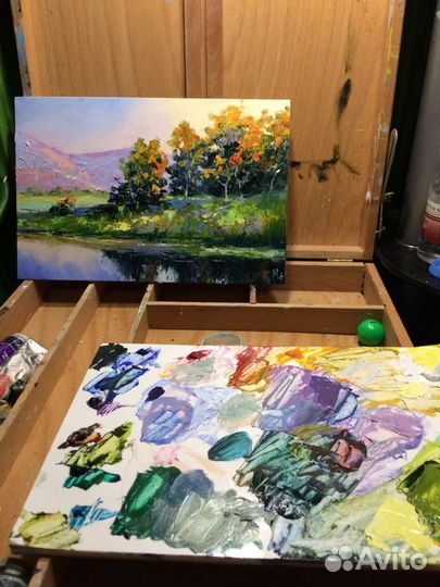 Картина маслом на холсте пейзаж