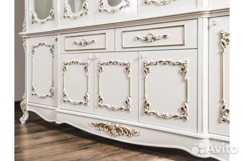 Сервант флоренция белый глянец