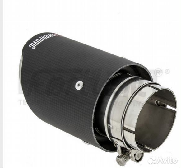 Карбоновая насадка на глушитель в стиле Acrapovic