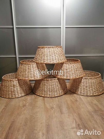 Корзинка плетёная под ёлку