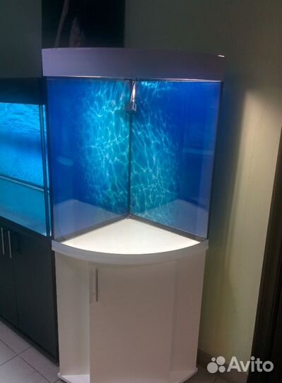 Аквариум 180 белый башня угловой биофильтр тумба