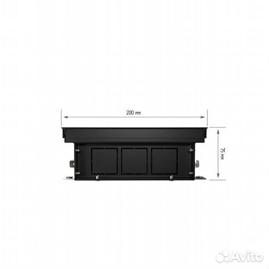 Внутрипольный конвектор с естественной конвекцией