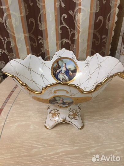 Ваза для фруктов, Лиможский фарфор, Франция