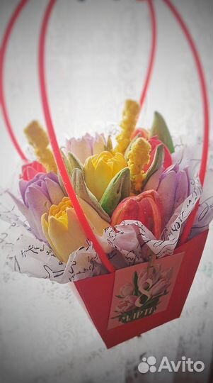 Цветы из зефира