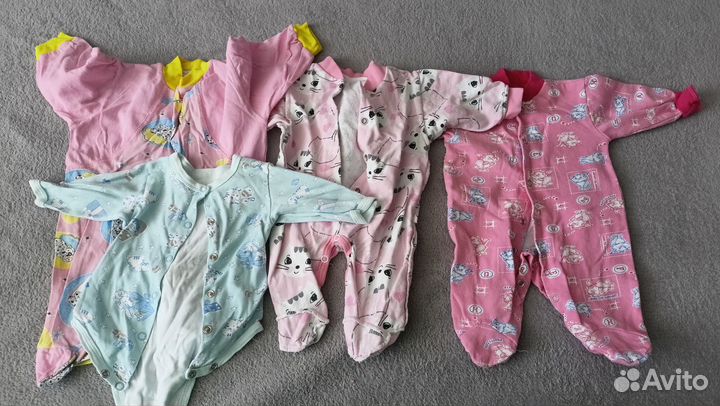 Детские вещи пакетом для девочки с рождения
