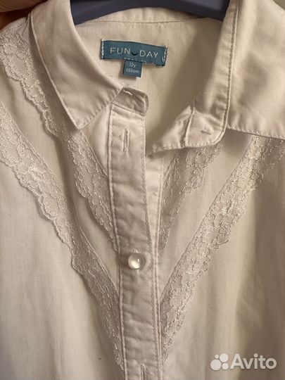 Продается белая блузка с короткими рукавами