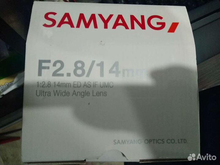 Светосильный объектив samyang f2.8 14мм nikon