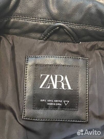 Куртка кожаная zara