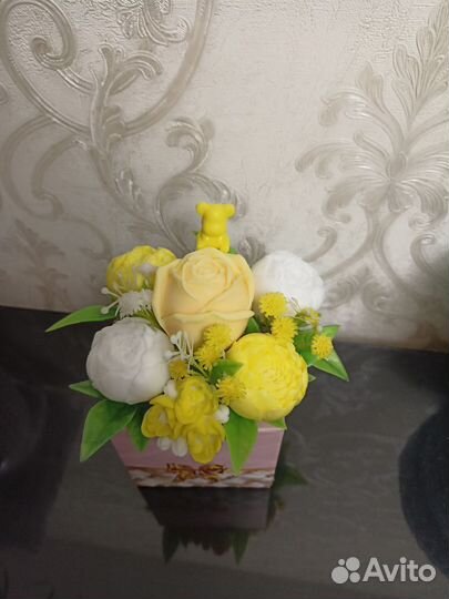 Букет из мыла ручной работы