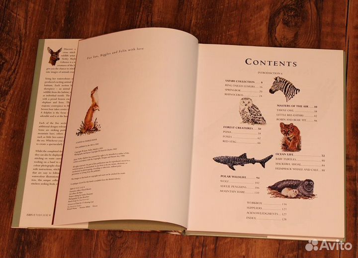 Книга по вышивке крестом animal collection