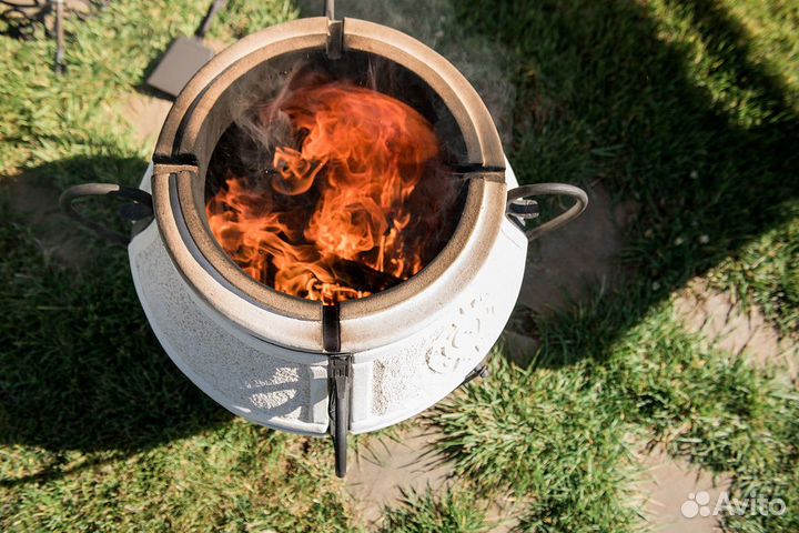 Тандыр Охотник с откидн.крышкой + бесплат.доставка