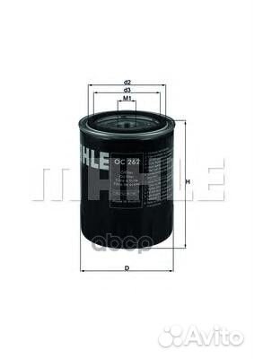 Фильтр масляный OC262 Mahle/Knecht