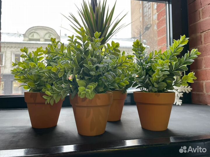 Цветы декоративные / в горшке / искусственные