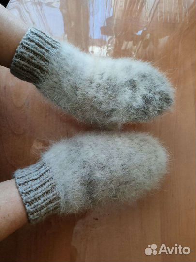 Варежки из собачьей шерсти