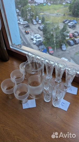 Рюмки (хрусталь, керамика)