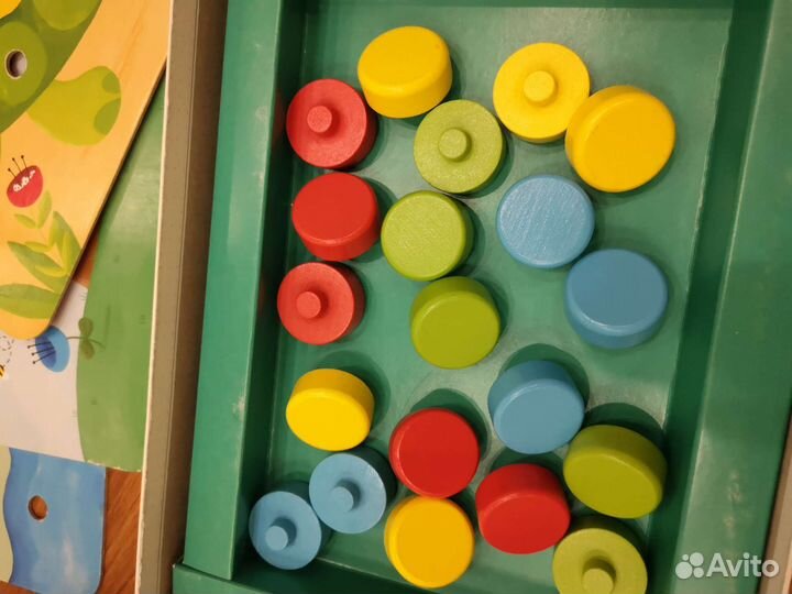 Развивающие деревянные игрушки, мозаика