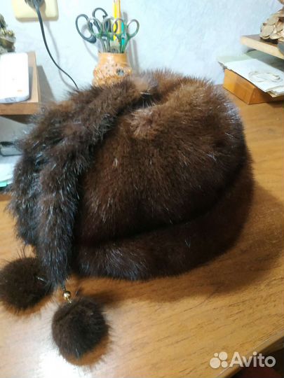 Шапка норковая женская 54-55