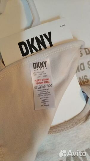 Комплект боди + комбинезон для малыша dkny новый 3