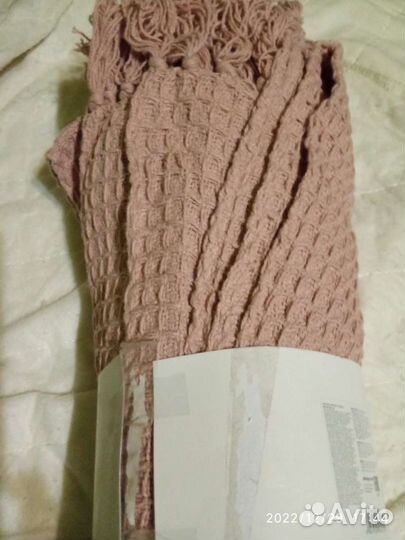 Плед покрывало 120 х140 см новое,хлопок