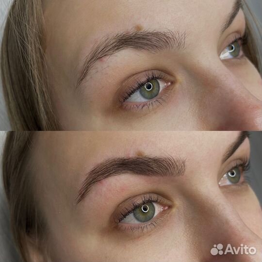 Оформление бровей, окрашивание коррекция лами