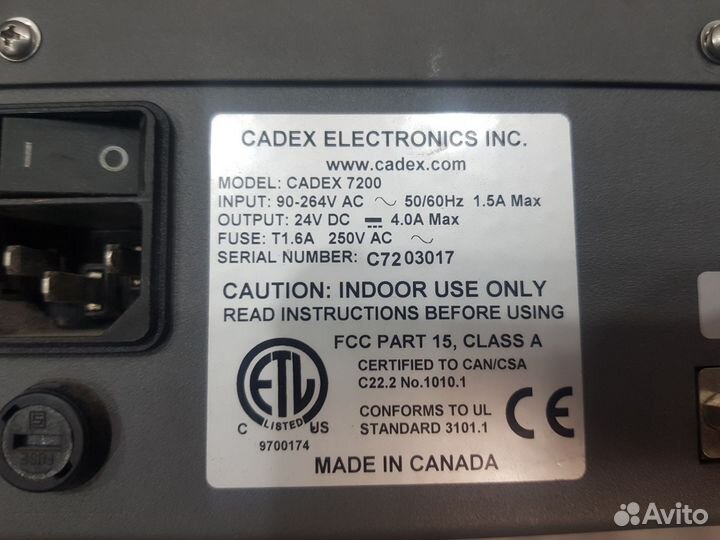 Анализатор АКБ Cadex 7200