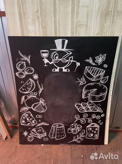 Меловая доска в раме