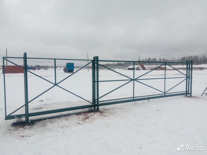 Ворота откатные 6*2 Евро