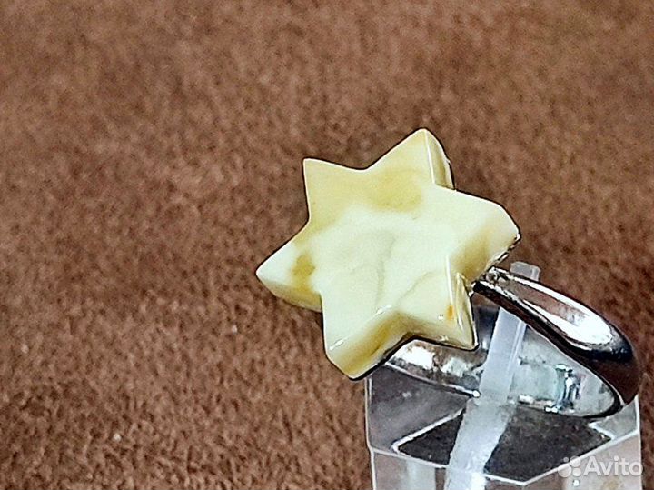 Янтарь поделка звезда давида