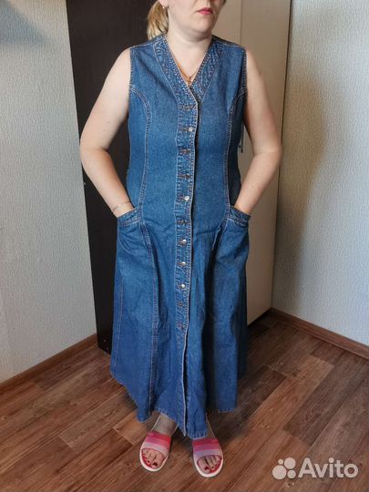 Джинсовый комбинезон