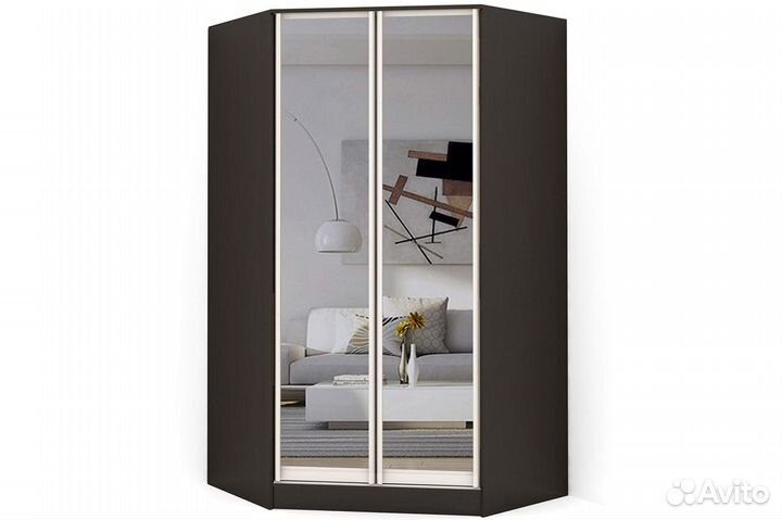 Шкаф угловой двустворчатый 